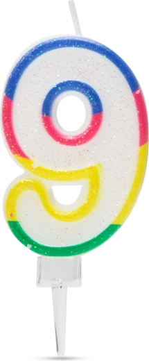 Candela per torta numero 9
