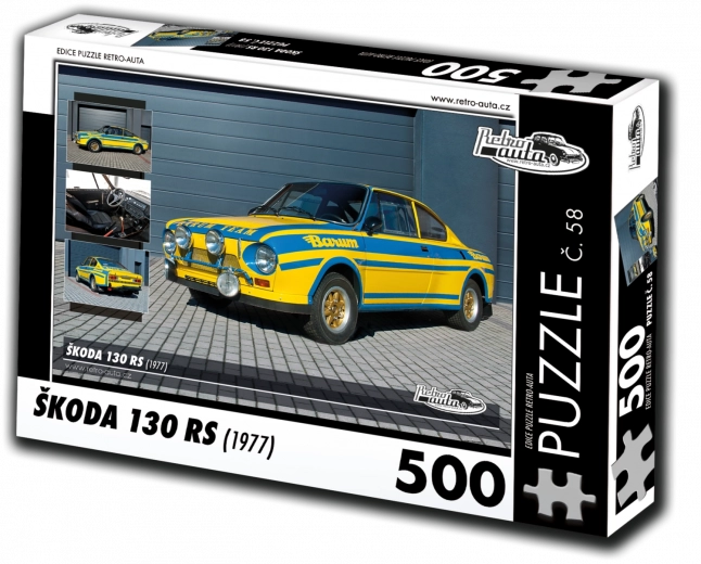 puzzle retro-auto škoda 130 rs 500 pezzi