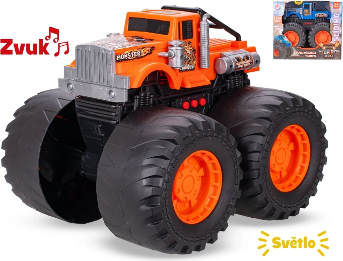 Auto monster truck 28 cm con luci e suoni