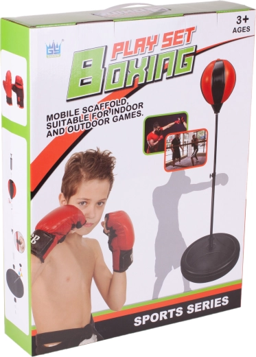 Set da boxe per bambini con altezza regolabile fino a 105 cm