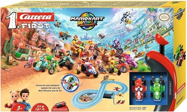 Pista automobilistica per bambini Carrera FIRST Mario Kart Mario vs. Yoshi