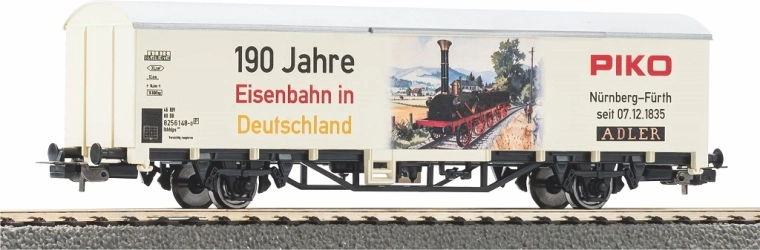 Piko carro merci coperto H0 edizione limitata 190 anni di ferrovie
