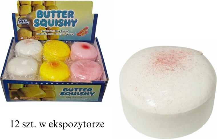 Pallina antistress da schiacciare a forma di biscotto - 1 pezzo