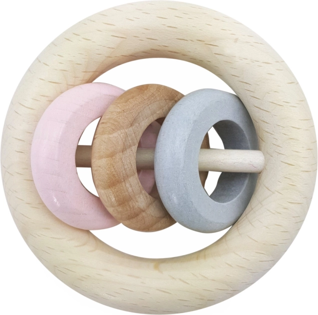 Hess sonaglino tre anelli rosa