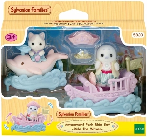 Sylvanian Families veicoli marini e personaggi baby al parco divertimenti