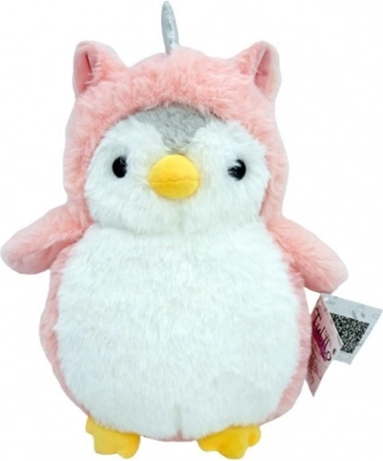 Pinguino mascotte Romek rosa 20 cm