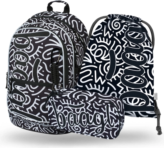 Baagl set scolastico Core Element – zaino, astuccio e sacca