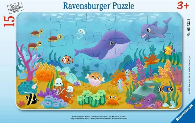Puzzle Animali sotto il mare 15 pezzi