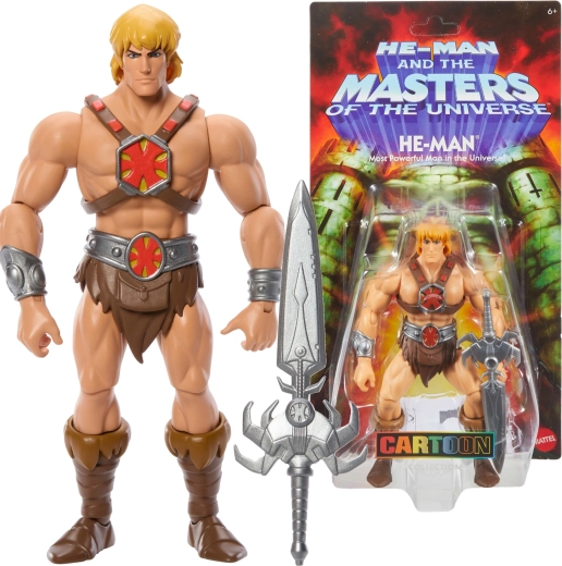Action figure HE-MAN MASTERS OF THE UNIVERSE 14 cm con Spada del Potere