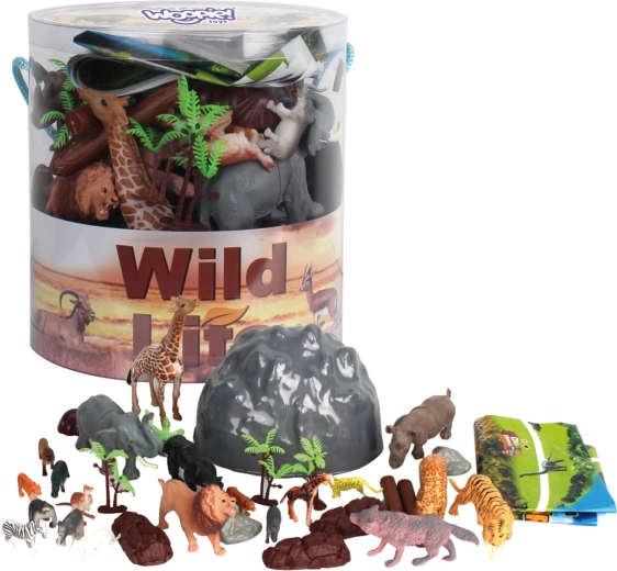 Woopie set di figure safari di animali 34 pz