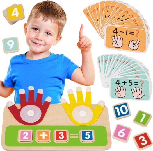 Gioco educativo in legno per contare sulle dita Tooky Toy