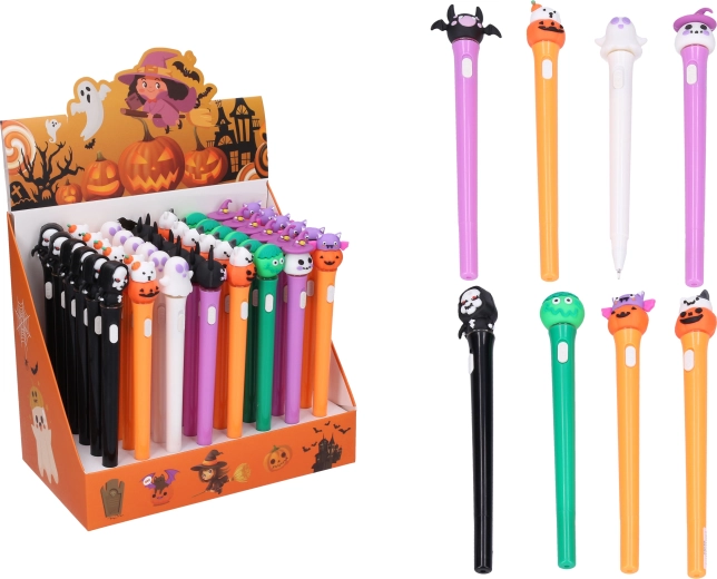 Penna gel con decorazione di Halloween con luce - 1 pezzo