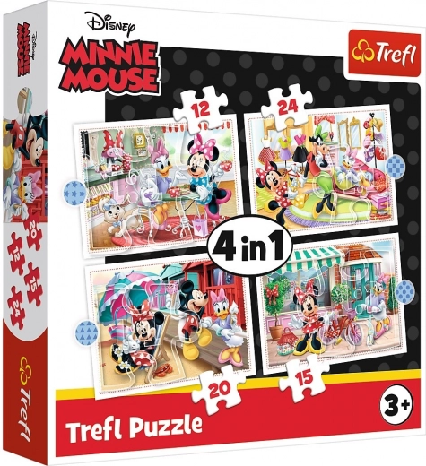 Puzzle 4in1 Minnie con amici