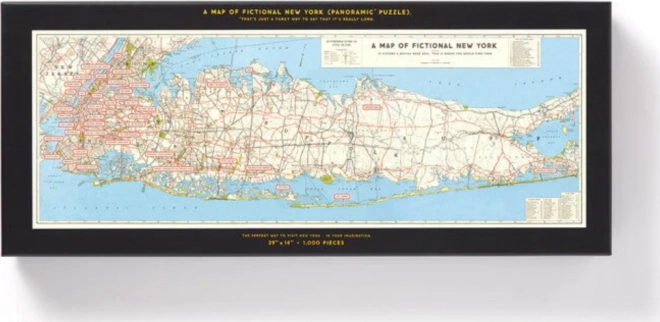 Puzzle panoramico Mappa cinematografica di New York 1000 pezzi GALISON