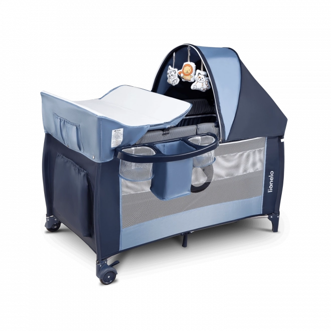 Lettino da viaggio Sven Plus di Lionelo – Blu