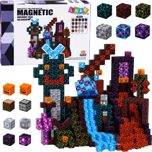 Cubetti magnetici pixel 3D Mondo oscuro 100 pezzi STEM