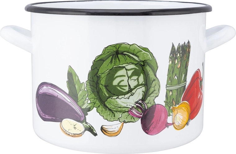 Pentola smaltata per verdure 7,5 l con coperchio