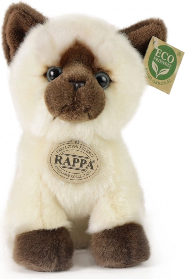 Gatto siamese di peluche 18 cm ecologico