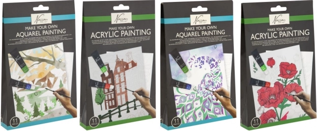 Set di pittura acrilica - 4 motivi diversi