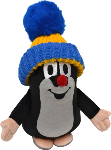 Moravská ústředna Krteček peluche 20 cm con berretto blu-giallo - 1 pezzo