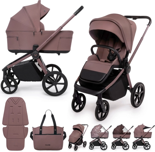 Muuvo Fold passeggino combinato 2in1 cocoa