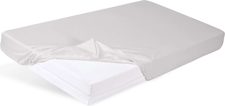 Babymatex lenzuolo con angoli in jersey per lettino 60 × 120 cm, grigio chiaro