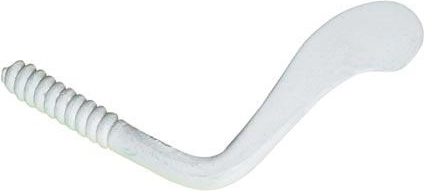 Gancio girevole in acciaio 50 mm, bianco (20 pz)