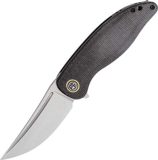 Petrified Fish Simum coltello tascabile, lama satinata, micarta nera