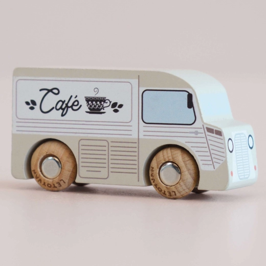 Le Toy Van automobilina in legno GT65 Coco – van caffè classico