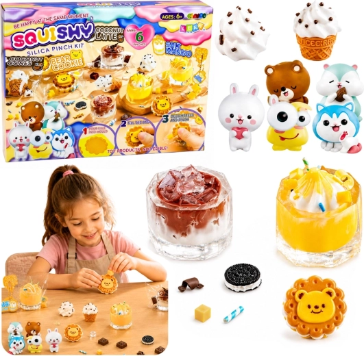 Kit creativo per realizzare squishy dolci e bevande fai da te
