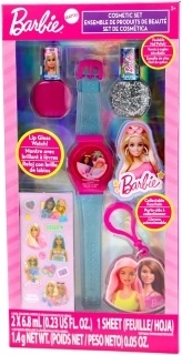 Set cosmetico Barbie con lucidalabbra e smalti per unghie
