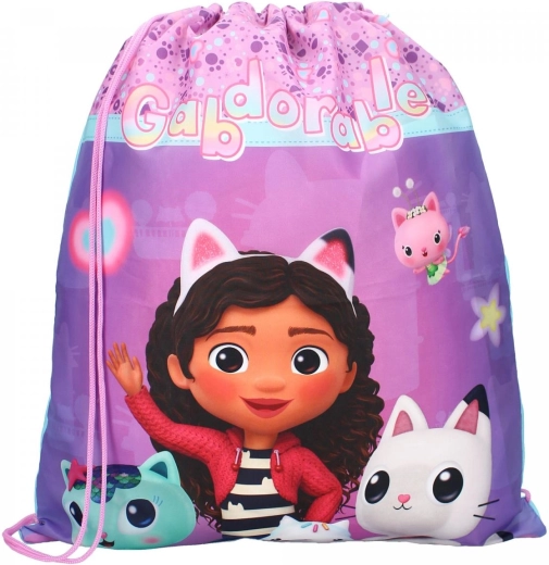 Sacca per bambini con cordoncino Gabby’s Dollhouse - 1 pezzo