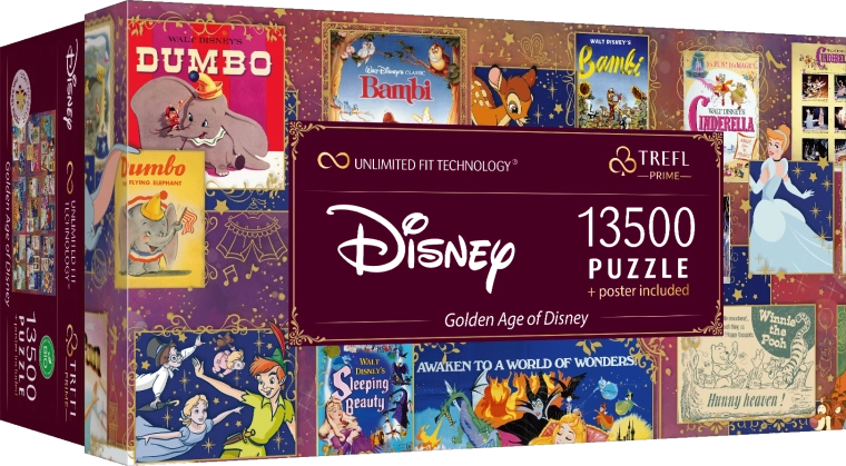 Puzzle 13500 pezzi Età d'Oro Disney