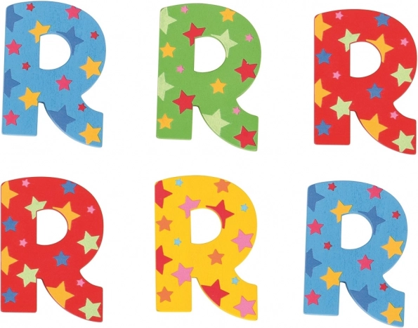 Lettera in legno Stellina R Bigjigs Toys