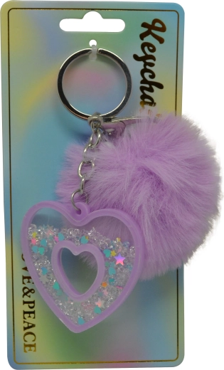 Portachiavi cuore viola Sparkys