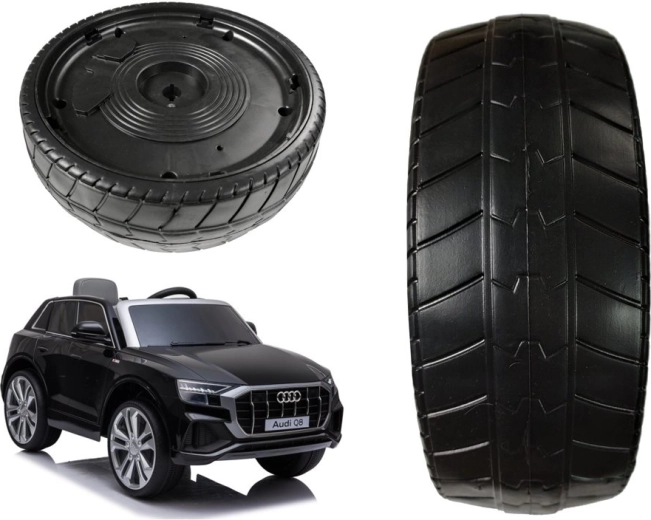 Ruota posteriore in EVA per macchinina JJ2066 Audi Q8 - 1 pezzo