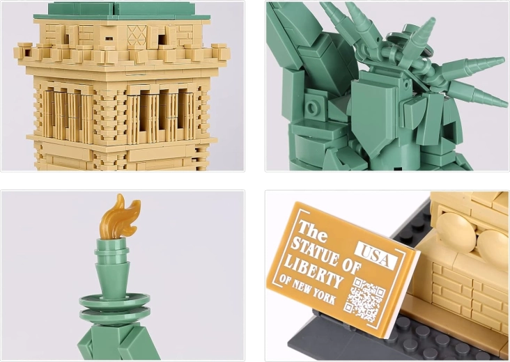 Set da costruzione dell'Edificio della Statua della Libertà, 1409 pezzi