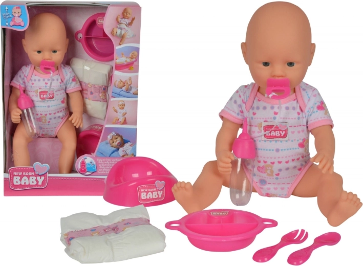 Neonato con accessori