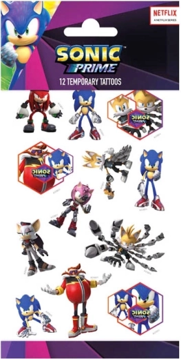 tatuaggi temporanei SONIC – set di motivi adesivi