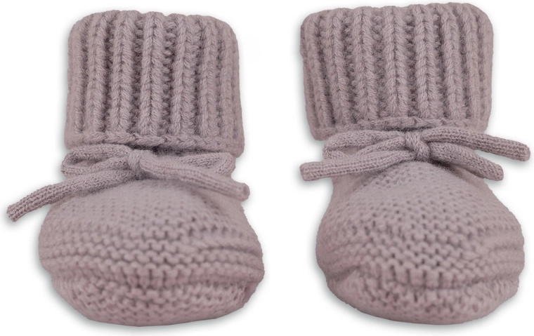 Scarpine in merino Lodger rose (6–12 mesi)