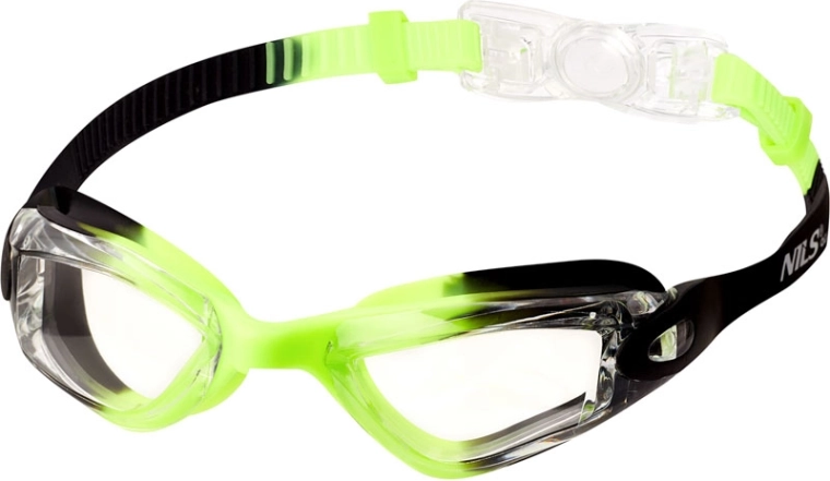 Occhialini da nuoto per bambini NILS Aqua NQG770AF, nero/verde