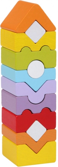 Torre XI - puzzle in legno CUBIKA, 12 pezzi