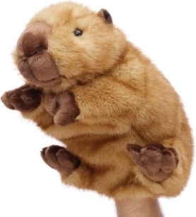 Burattino di peluche Capibara eco-friendly