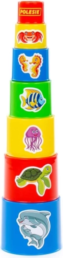 Piramide per bambini Wonder POLESIE – 7 pezzi