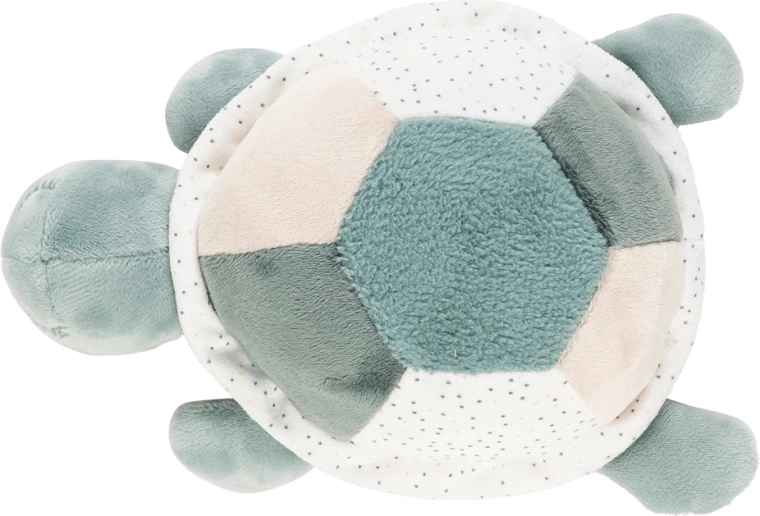 Tartaruga di peluche Nattou Lapidou con attività 19 cm verde