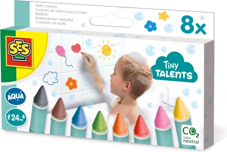 Pastelli da bagno Tiny Talents 8 pz