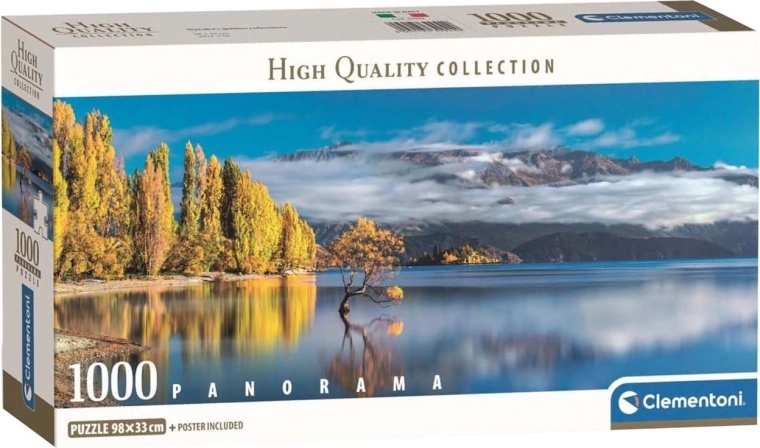 Puzzle panoramico Riflessi dorati del lago Wanaka 1000 pezzi CLEMENTONI