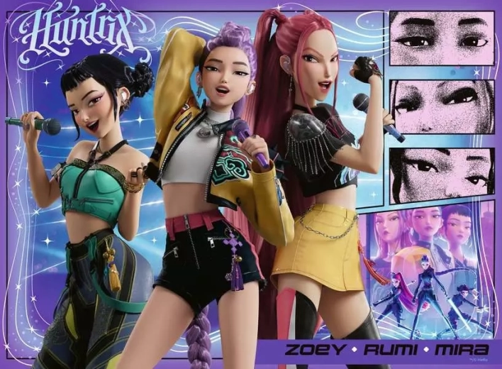 Puzzle Ravensburger K-pop: Cacciatrici di demoni XXL 100 pezzi