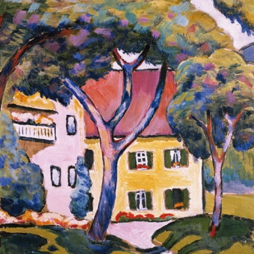 puzzle quadrato Q Art: Casa di Staudacher a Tegernsee – 66 pezzi