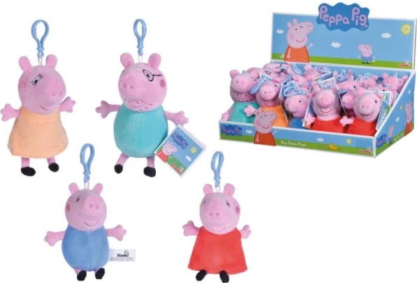 Peppa Pig – portachiavi peluche per zaino (4 varianti)